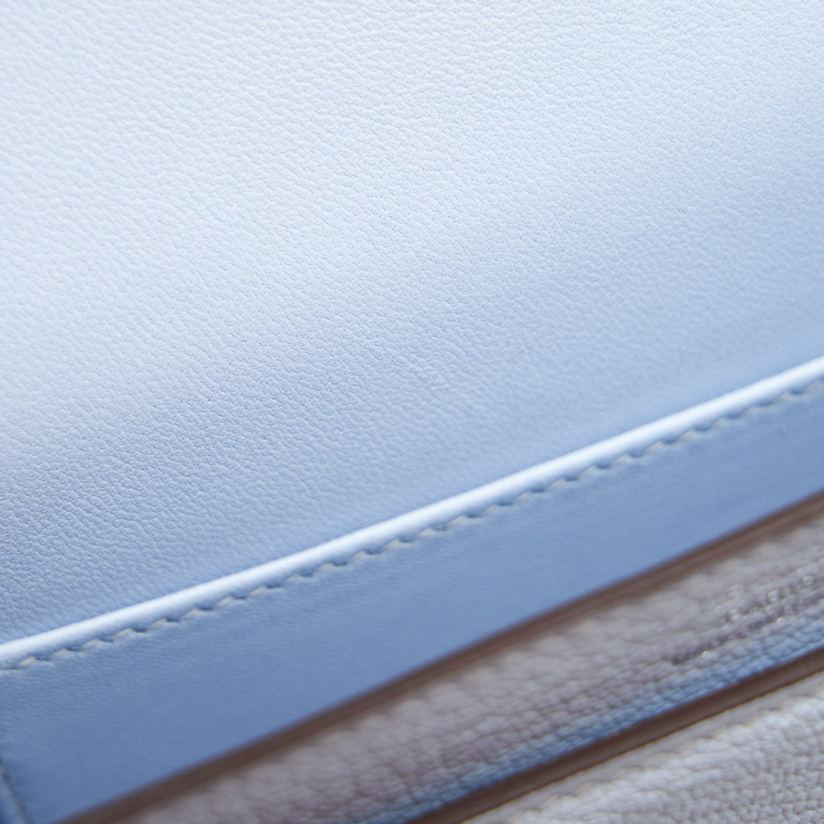 Hermes Mini Verrou Bag Chèvre Mysore T0 Bleu Brume SHW