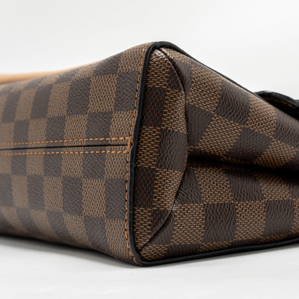 LOUIS VUITTON VAVIN PM DAMIER EBENE CANVAS BEIGE GHW