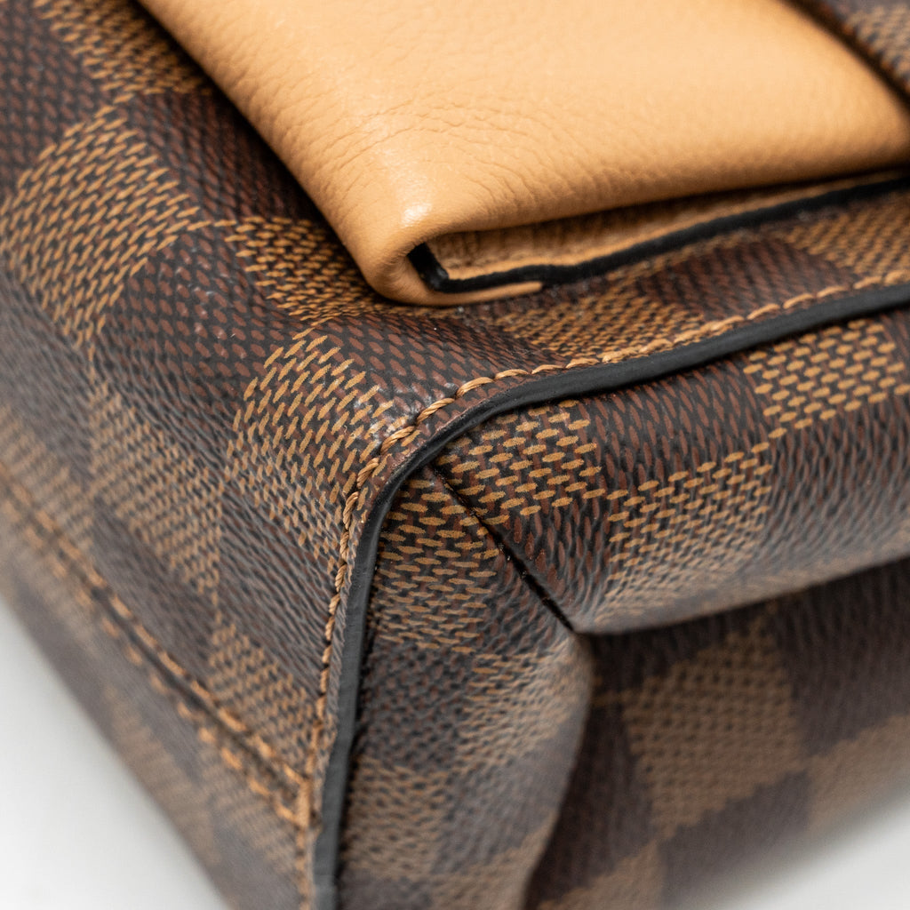 LOUIS VUITTON VAVIN PM DAMIER EBENE CANVAS BEIGE GHW