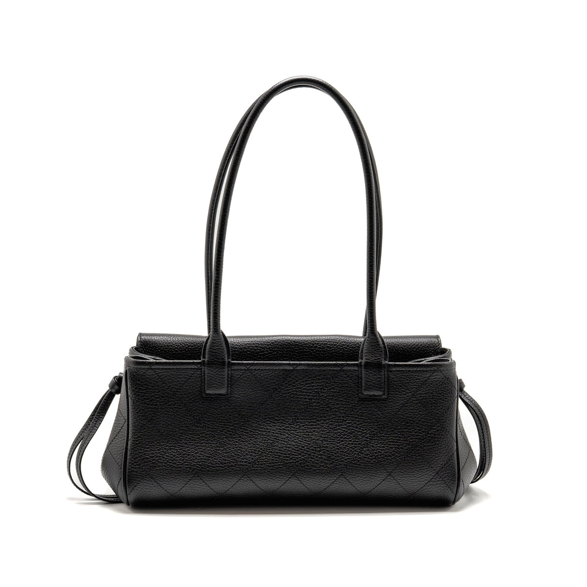 Chanel 26S Urban Essential East West Small Tote Grained Calfskin Black GHW (Microchip)