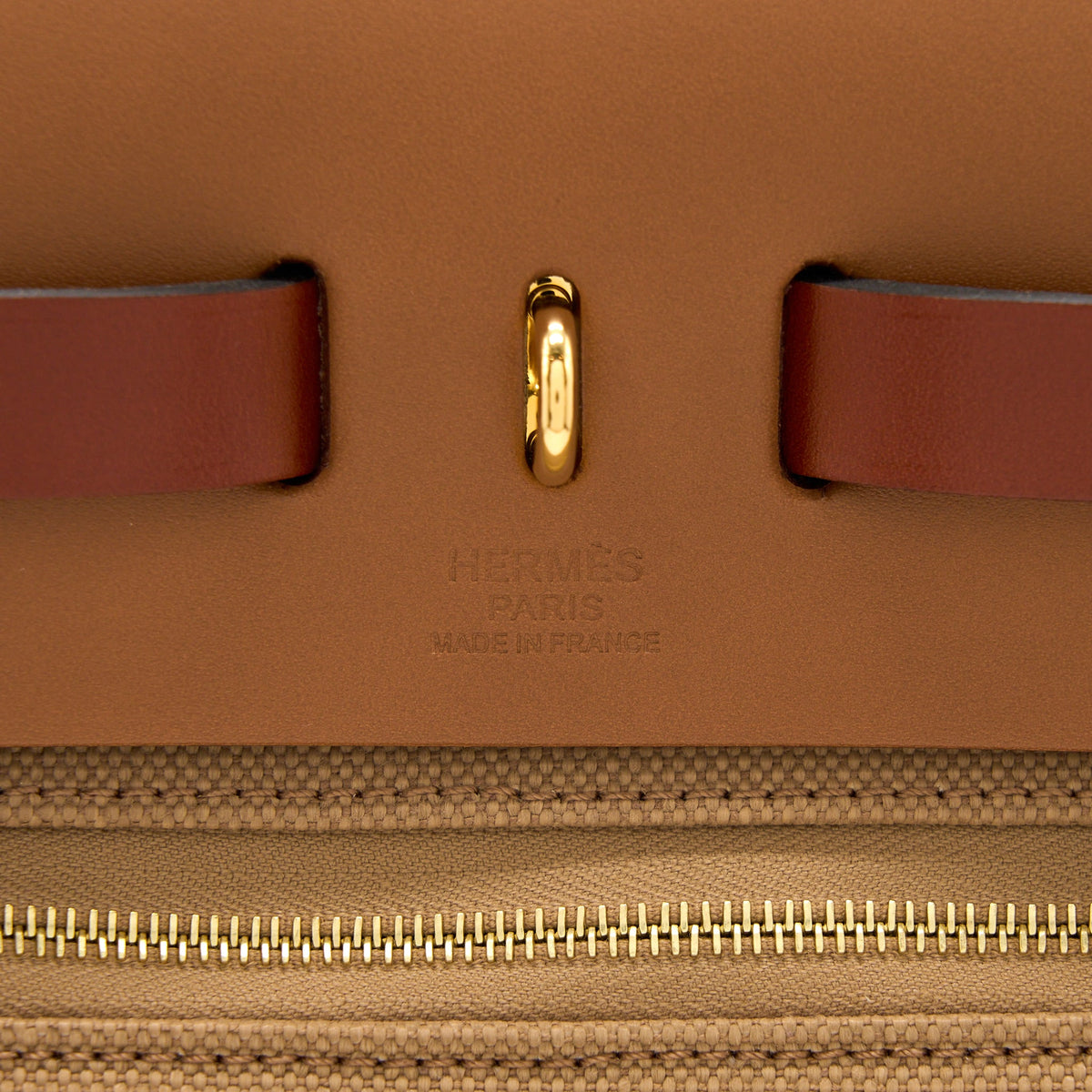 Hermes Herbag Zip 31 Canvas Chai/Sable/Fauve GHW