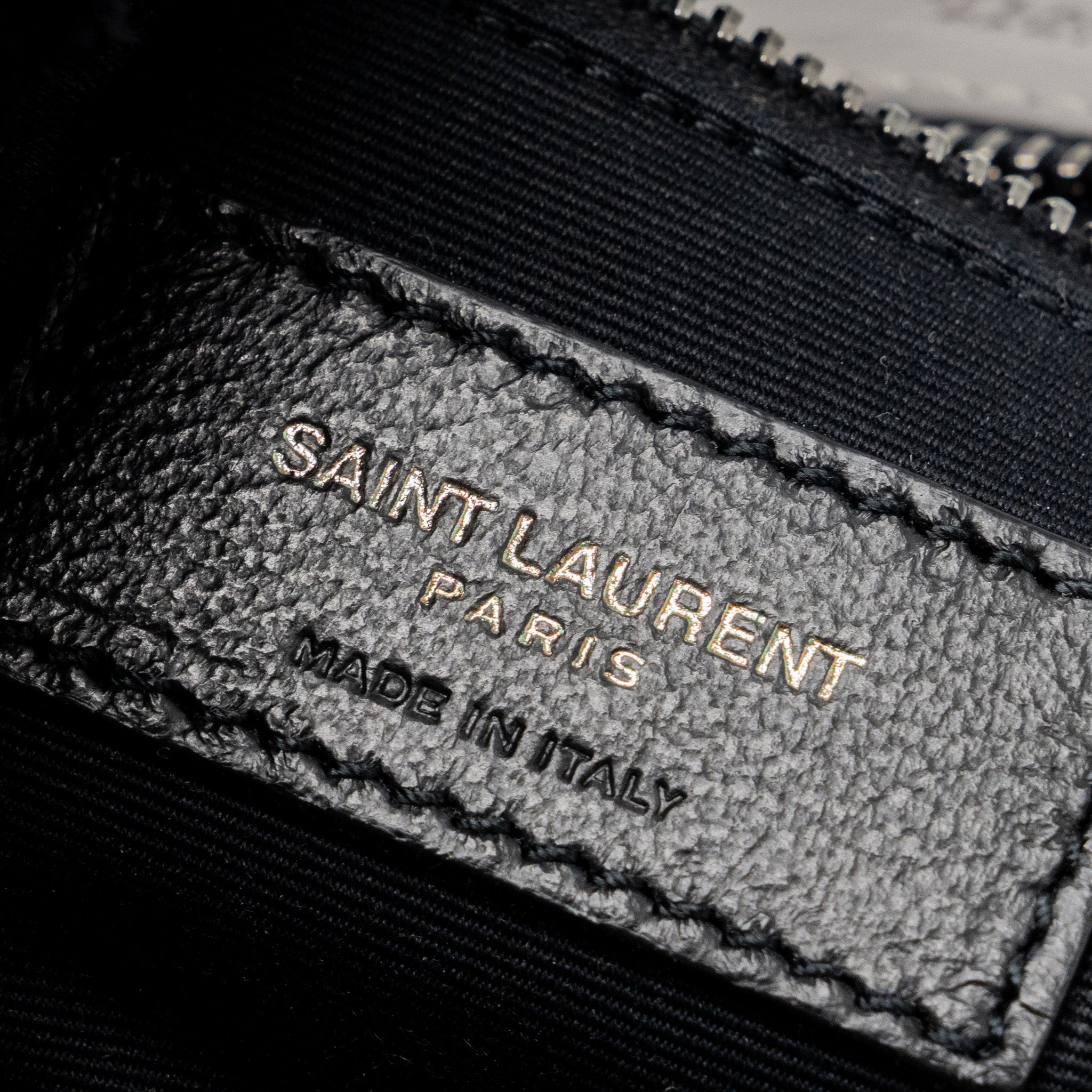 SAINT LAURENT MEDIUM NIKI BAG CALFSKIN GREY RUTHENIUM HARDWARE