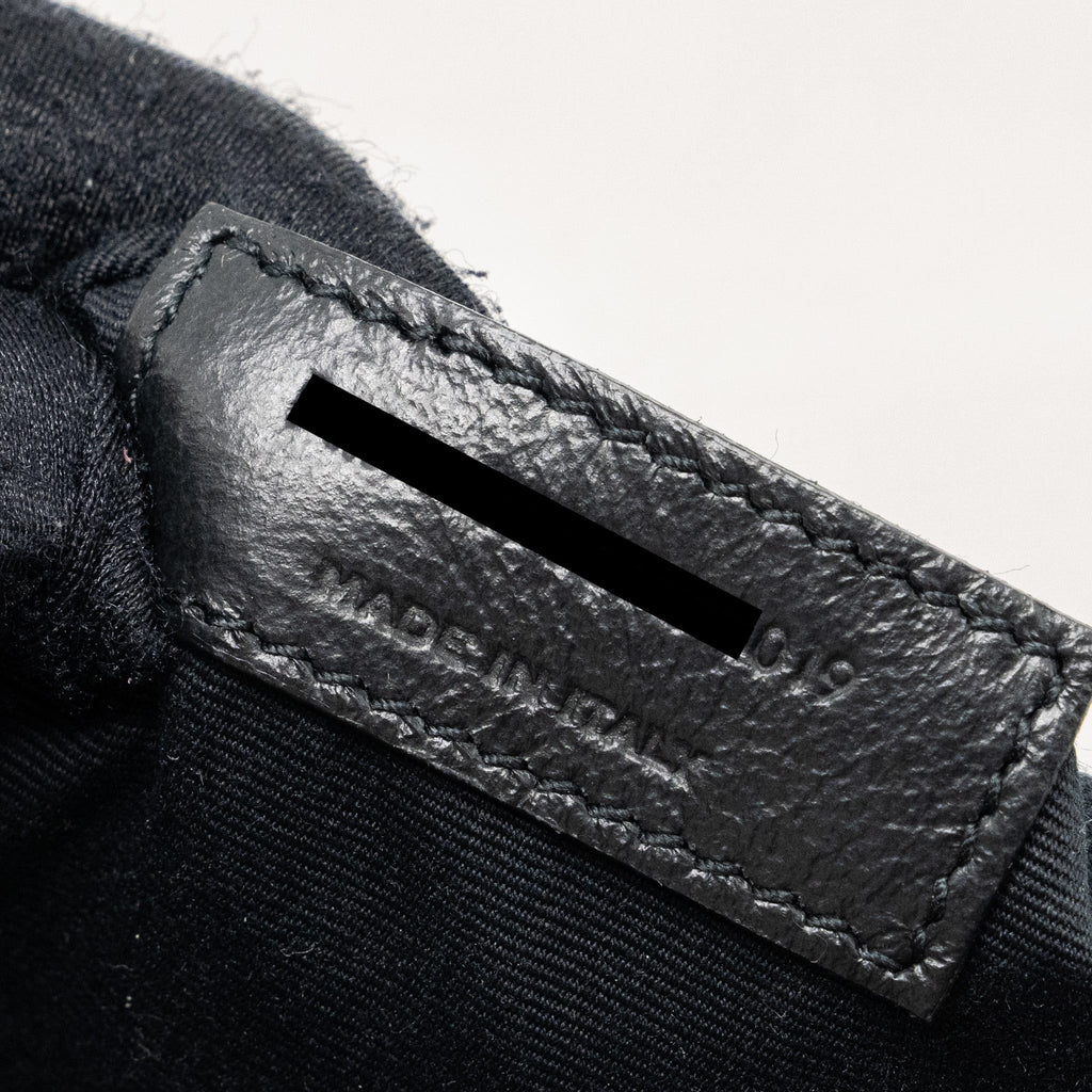 SAINT LAURENT MEDIUM NIKI BAG CALFSKIN GREY RUTHENIUM HARDWARE
