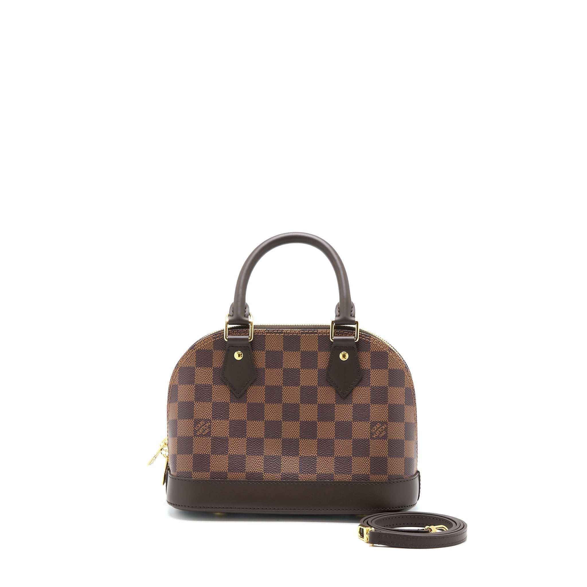 LOUIS VUITTON ALMA BB DAMIER EBENE GHW (NEW VERSION)