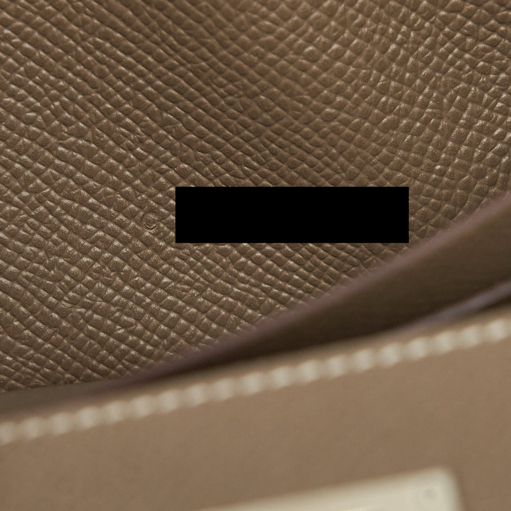 Hermes Classic Kelly Long Wallet Epsom Etoupe SHW