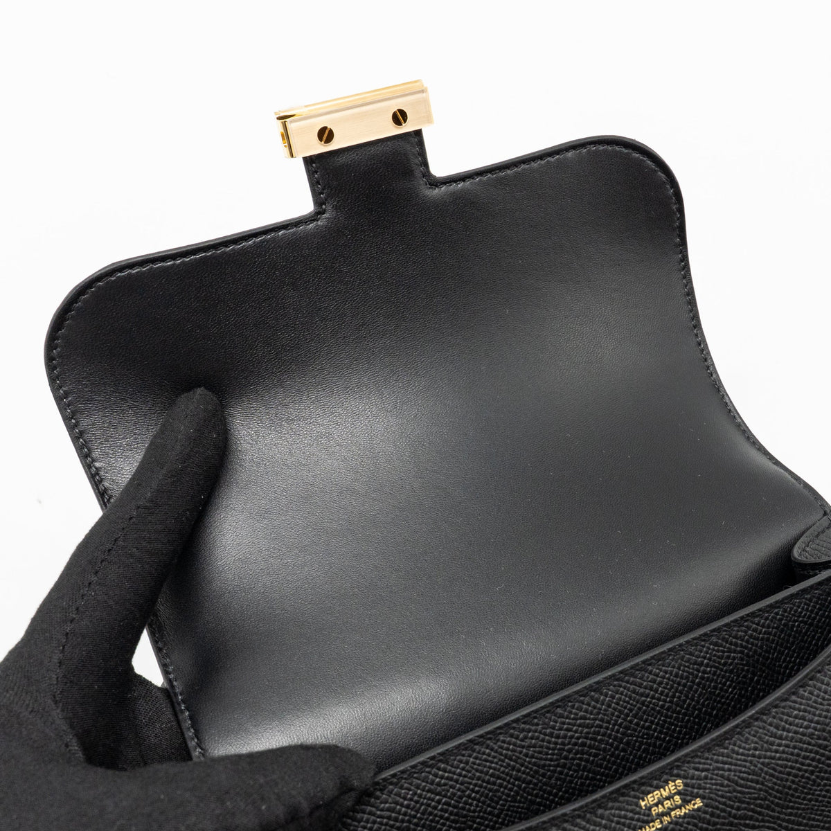 Hermes Mini Constance epsom black GHW