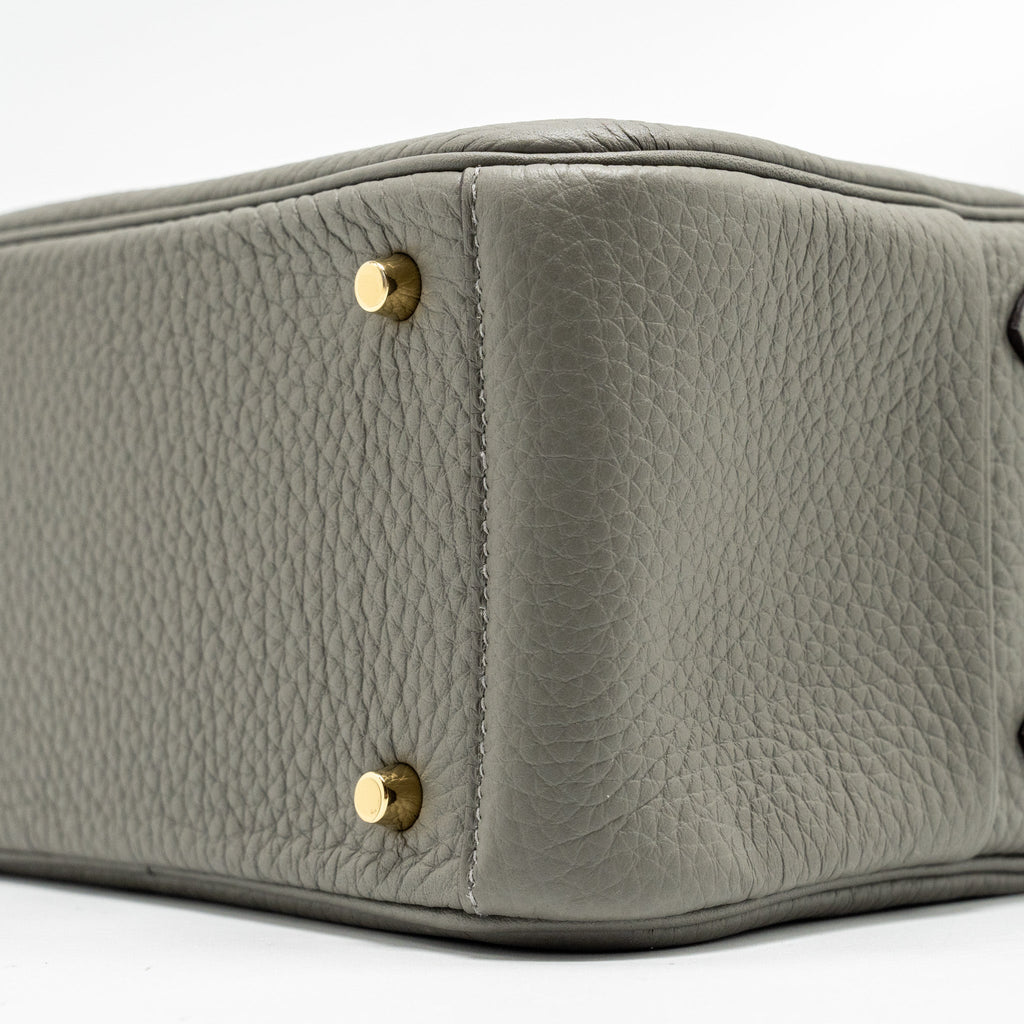 HERMES MINI LINDY CLEMENCE GRIS MEYER GHW