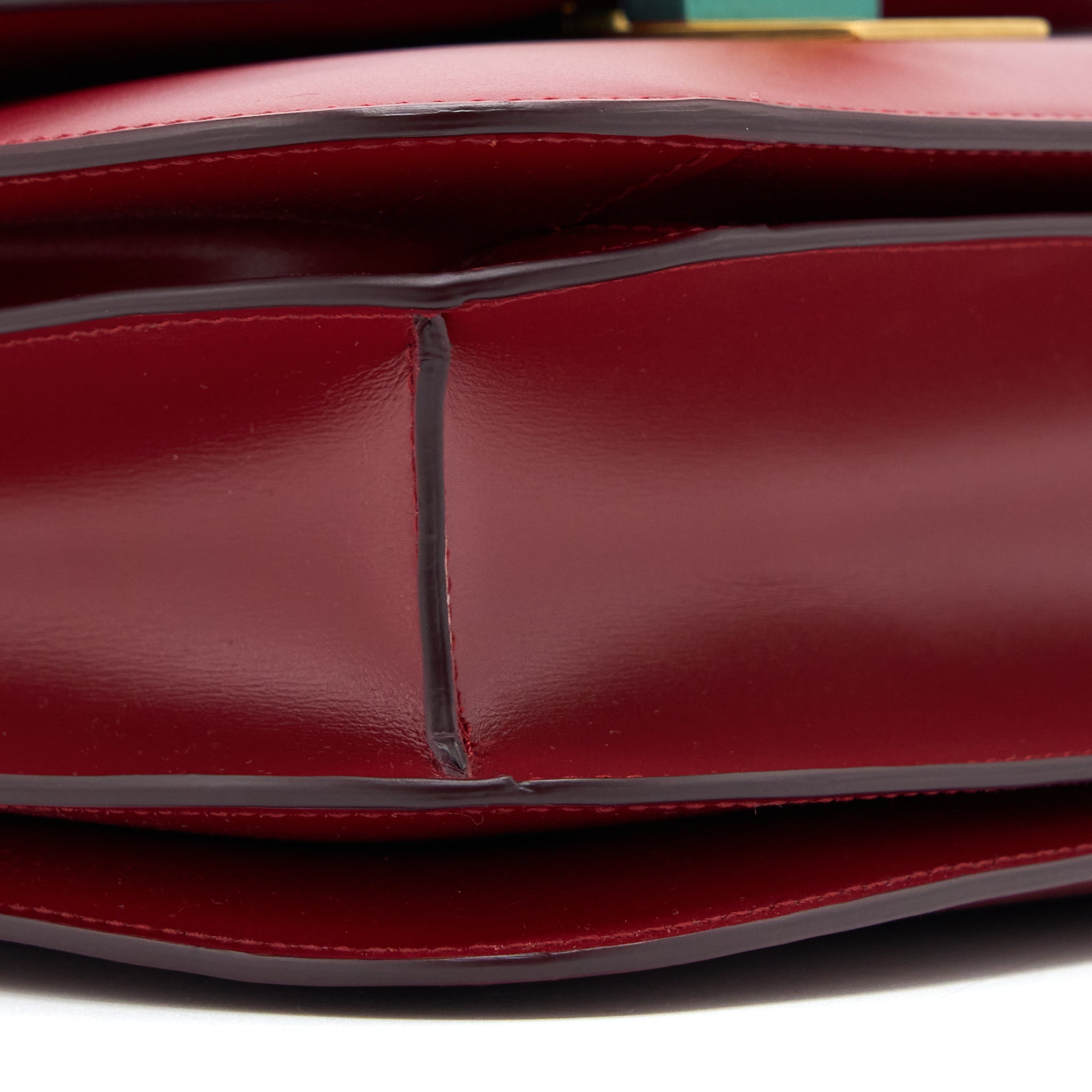CELINE MEDIUM CLASSIC BOX BAG CALFSKIN RED GHW