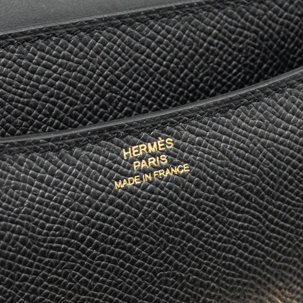 Hermes Mini Constance epsom black GHW