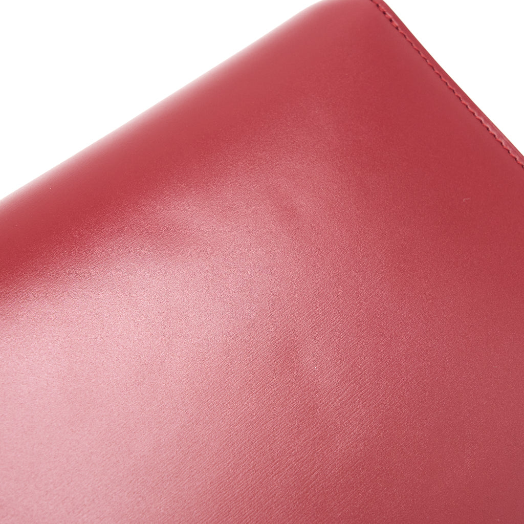 CELINE MEDIUM CLASSIC BOX BAG CALFSKIN RED GHW