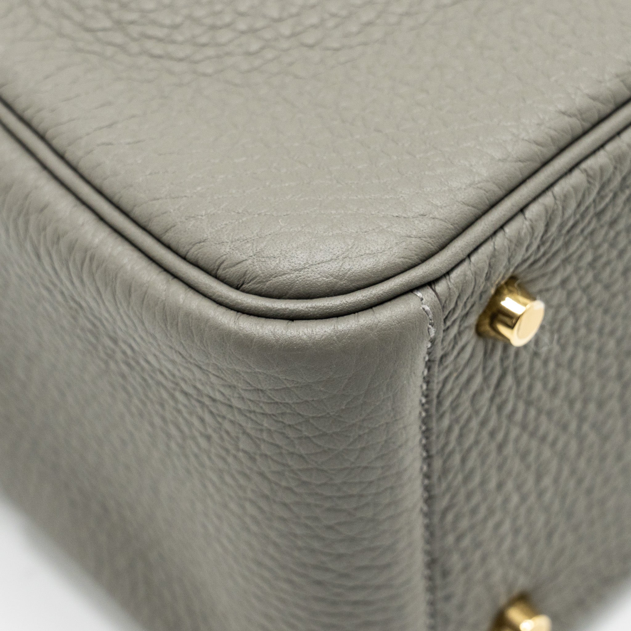 HERMES MINI LINDY CLEMENCE GRIS MEYER GHW