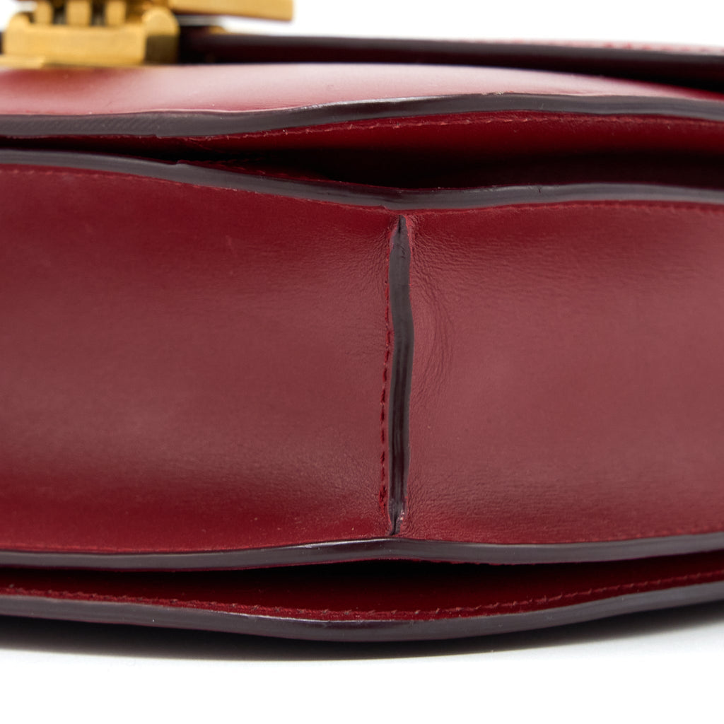 CELINE MEDIUM CLASSIC BOX BAG CALFSKIN RED GHW