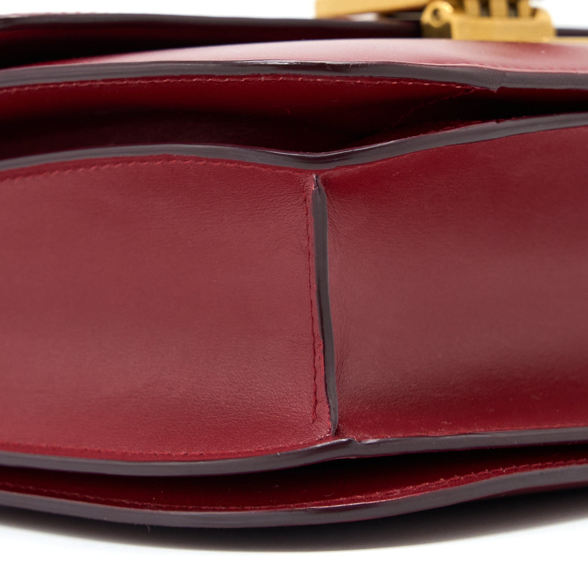 CELINE MEDIUM CLASSIC BOX BAG CALFSKIN RED GHW