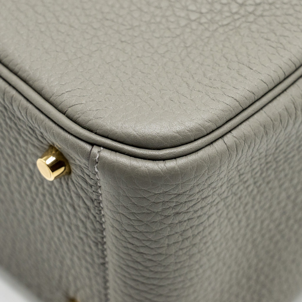 HERMES MINI LINDY CLEMENCE GRIS MEYER GHW