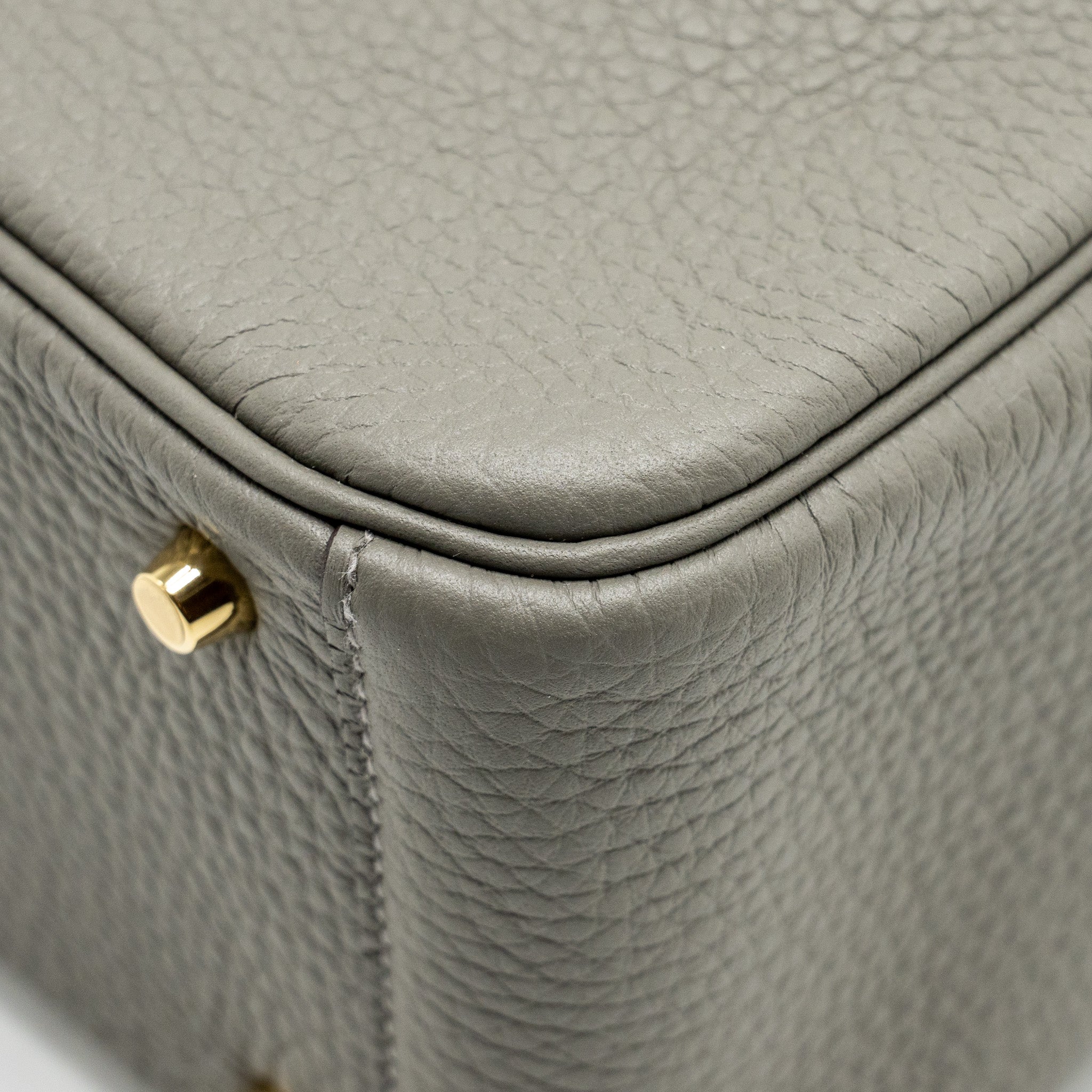 HERMES MINI LINDY CLEMENCE GRIS MEYER GHW