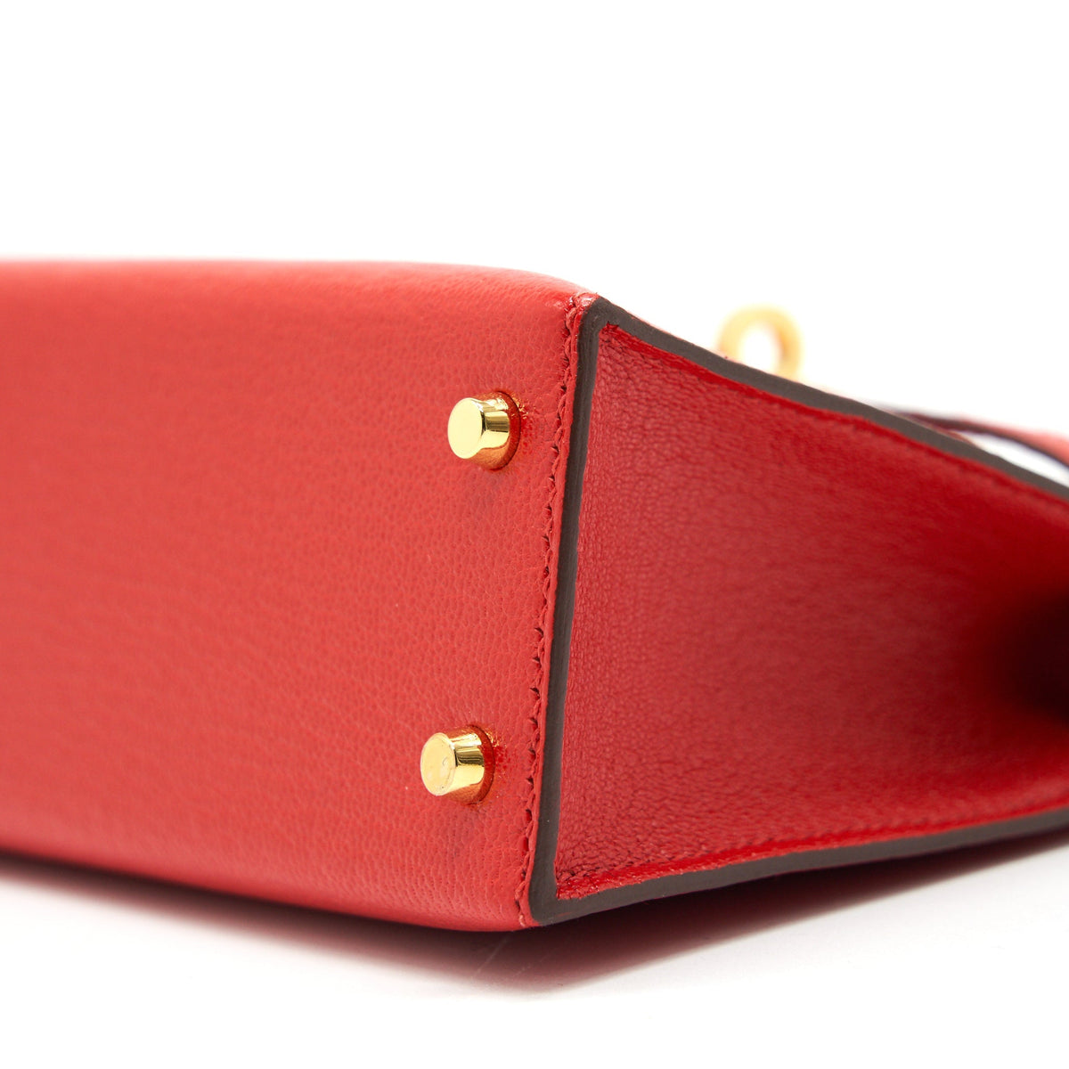 Hermes Mini Kelly Ⅱ Sellier Chevre S3 Rouge De Coeur GHW