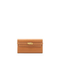 HERMES KELLY LONG WALLET GOLD GHW