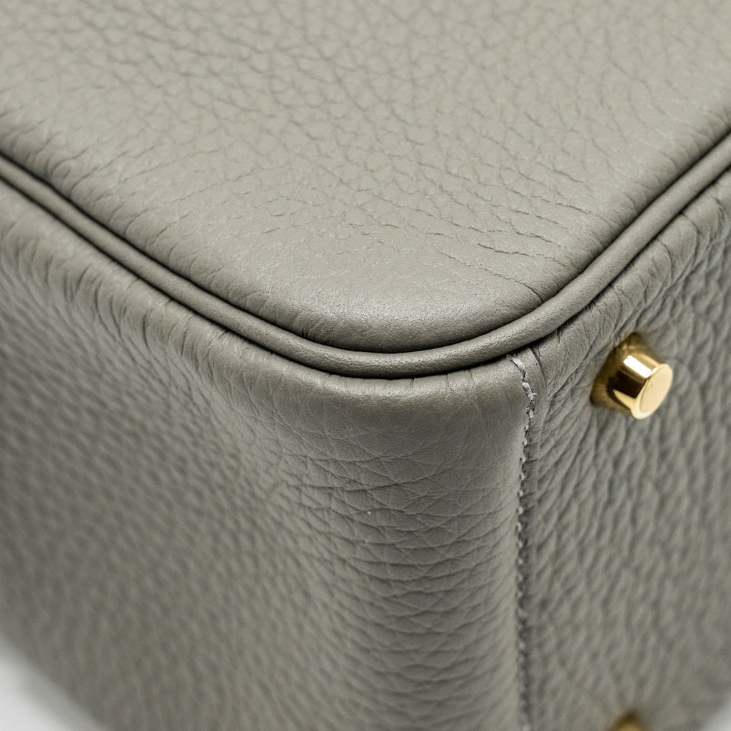 HERMES MINI LINDY CLEMENCE GRIS MEYER GHW