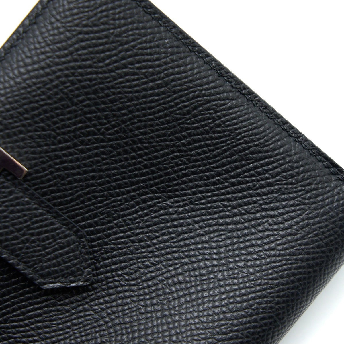 Hermes Bearn Compact Wallet Epsom Black SHW