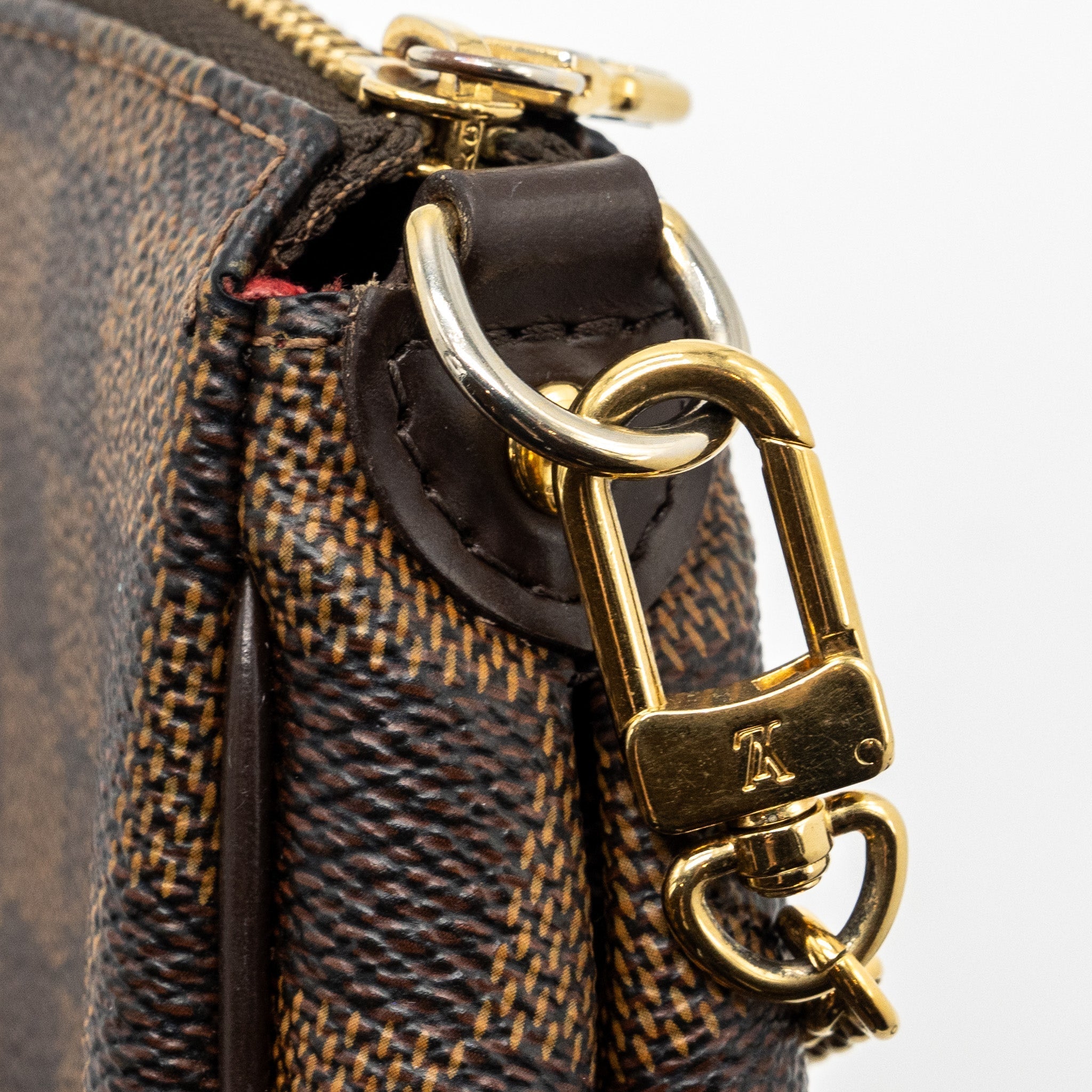 LOUIS VUITTON EVA POCHETTE DAMIER EBENE GHW