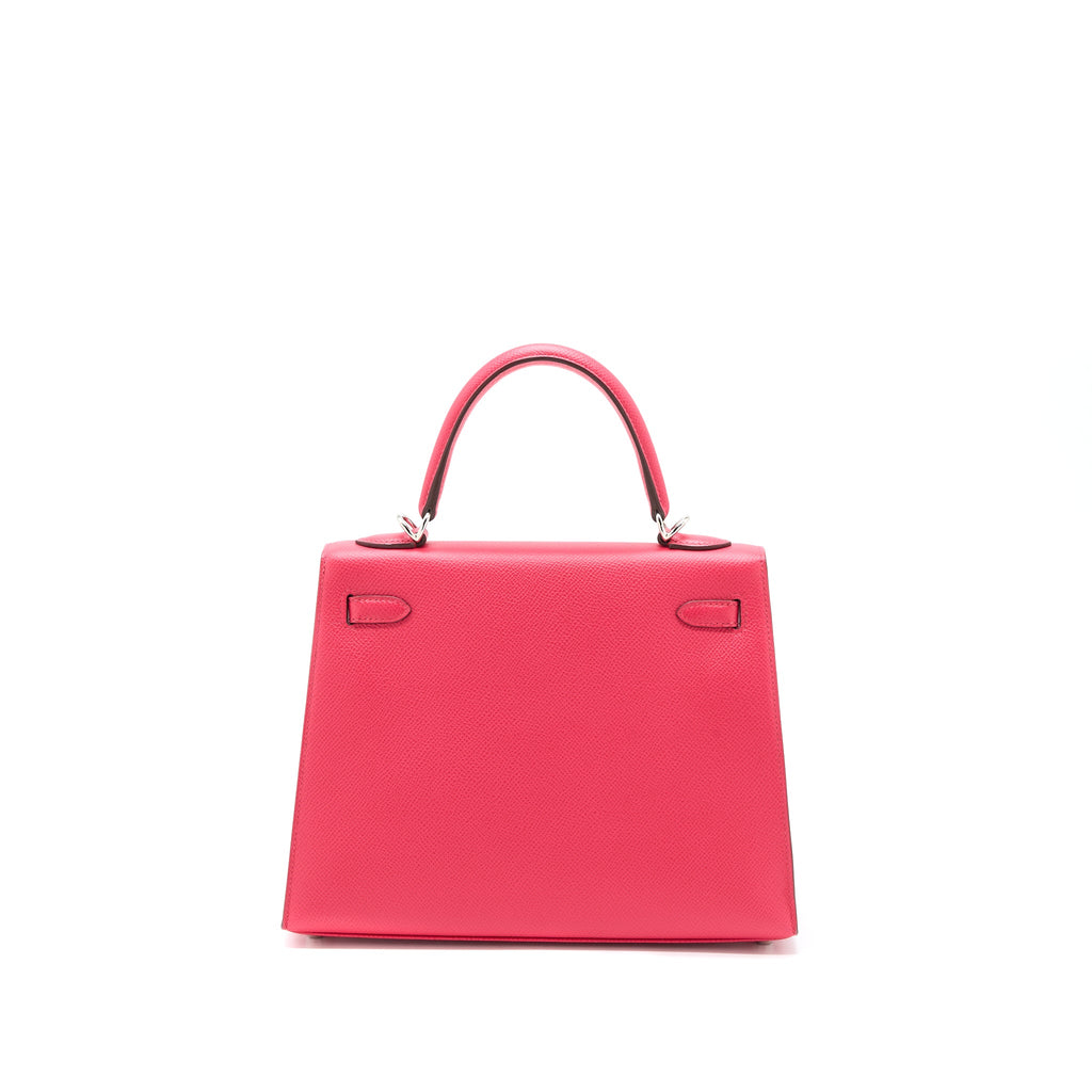 Hermes Kelly 25 Epsom I6 Rose Extreme SHW