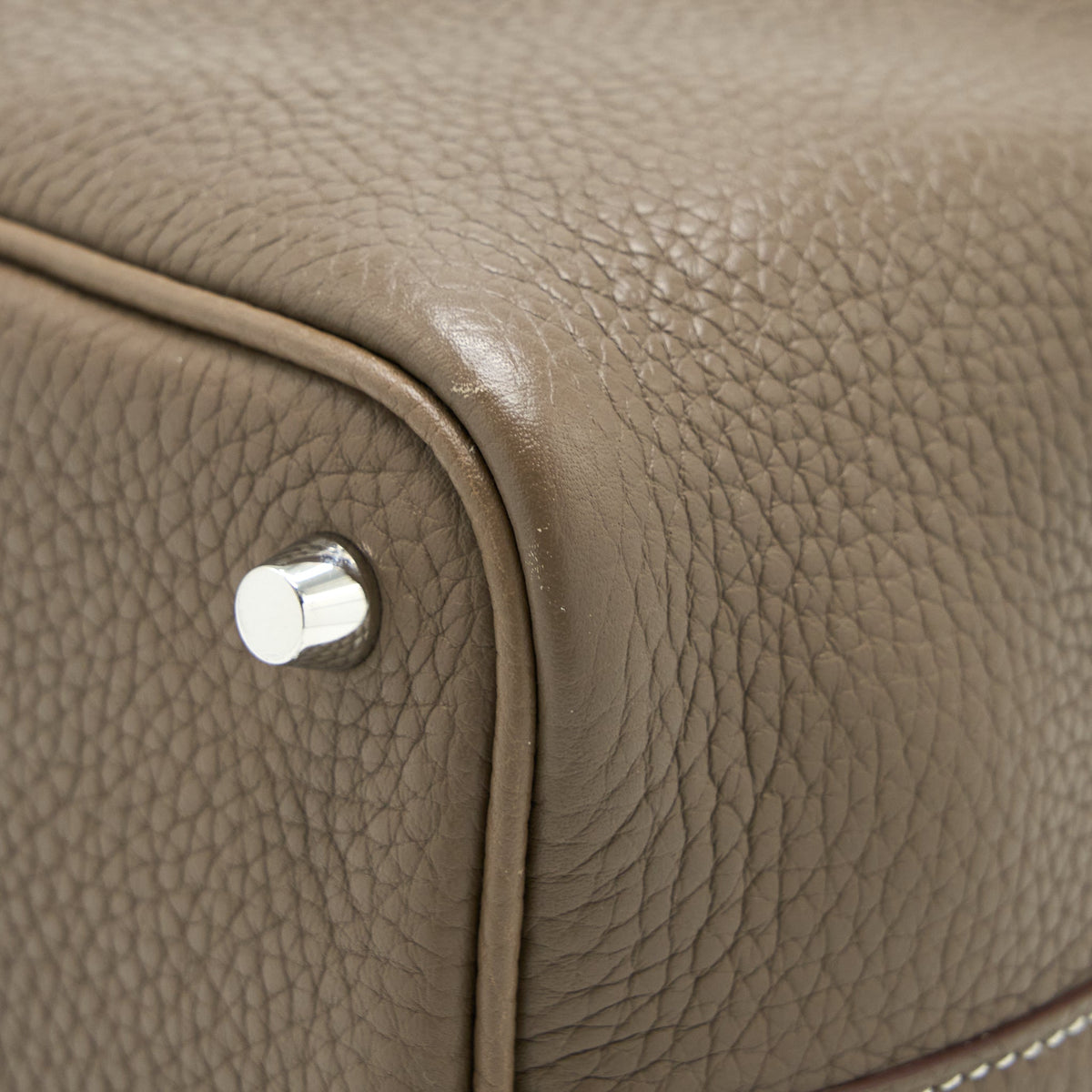 Hermes Picotin 18 Lock Bag Clemence Etoupe SHW