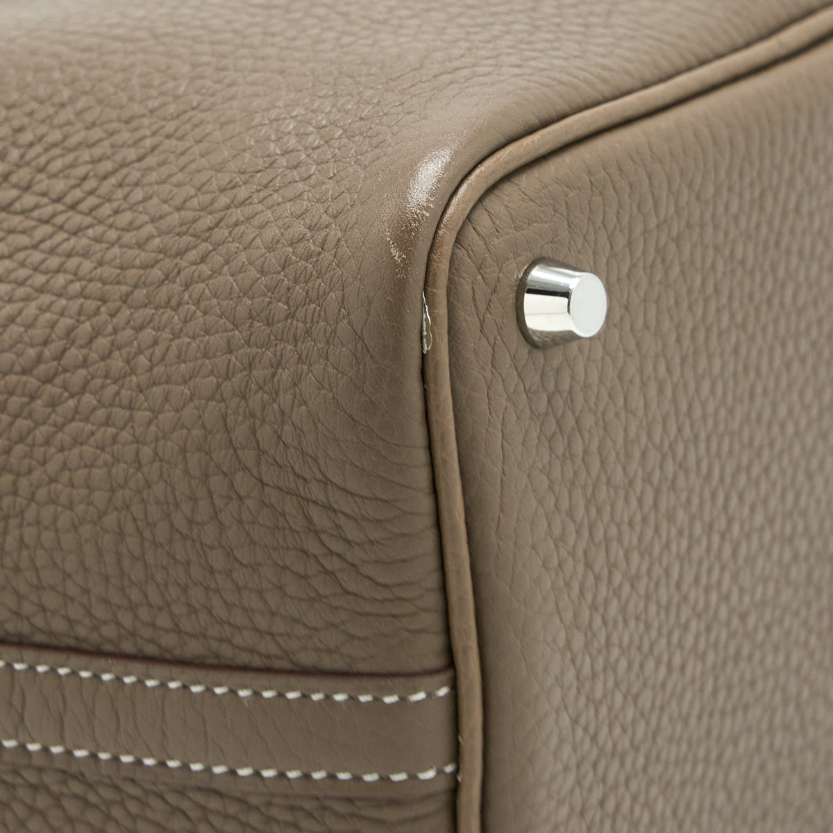 Hermes Picotin 18 Lock Bag Clemence Etoupe SHW