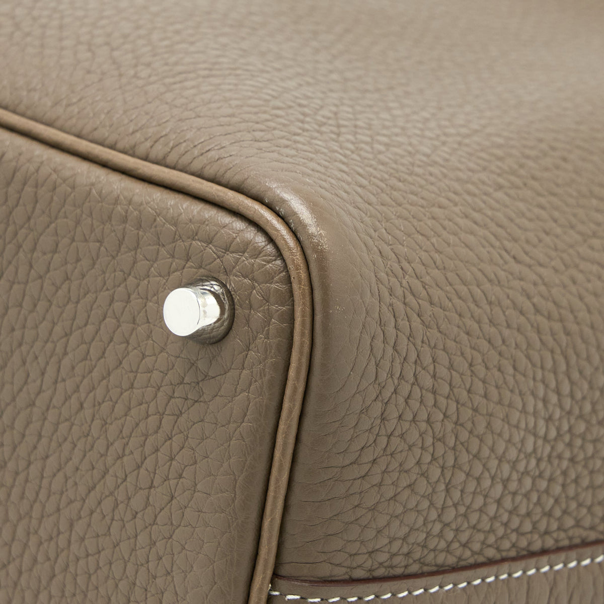 Hermes Picotin 18 Lock Bag Clemence Etoupe SHW