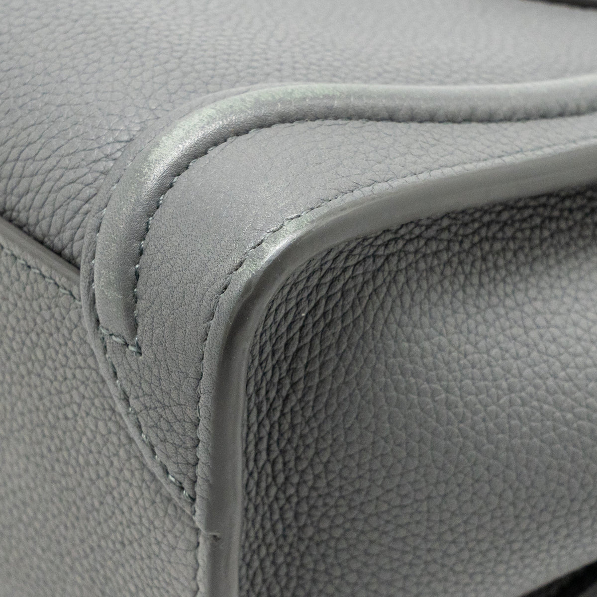 Celine Nano Luggage Bag Calfskin Grey GHW