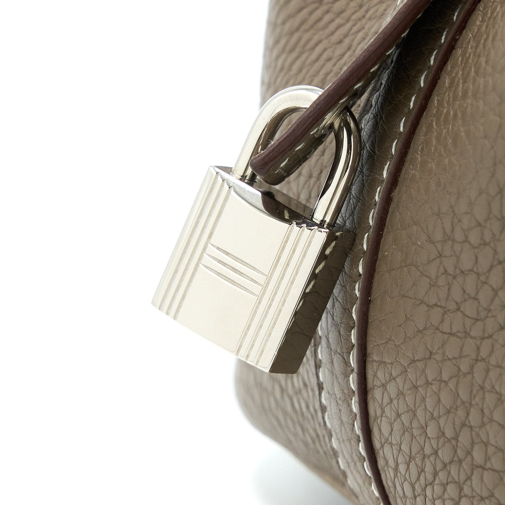 Hermes Picotin 18 Lock Bag Clemence Etoupe SHW
