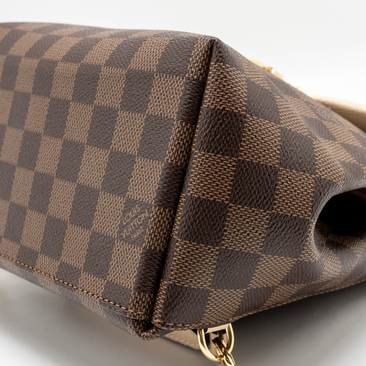 LOUIS VUITTON CLAPTON BACKPACK DAMIER EBENE CANVAS/LEATHER LIGHT PINK GHW