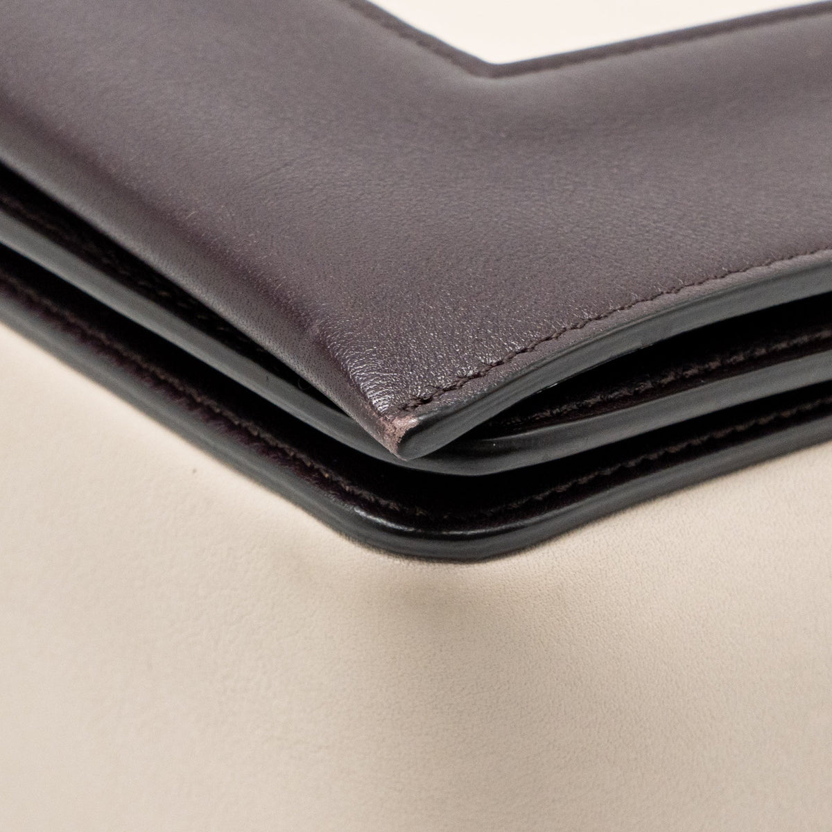Celine Medium Frame Bag Calfskin Violet/Beige GHW