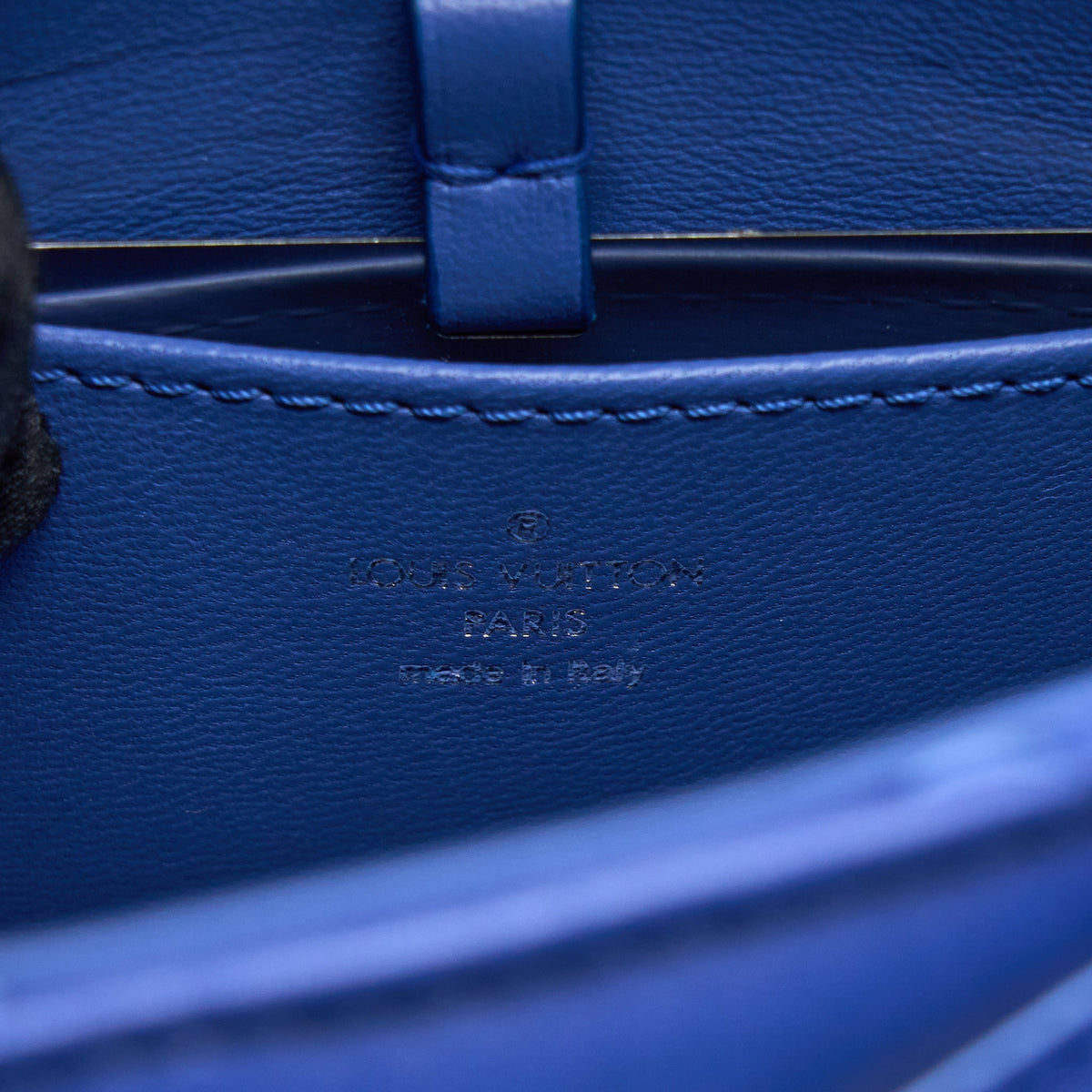 LOUIS VUITTON GO-14 MALLETAGE PM LAMBSKIN BLUE SHW