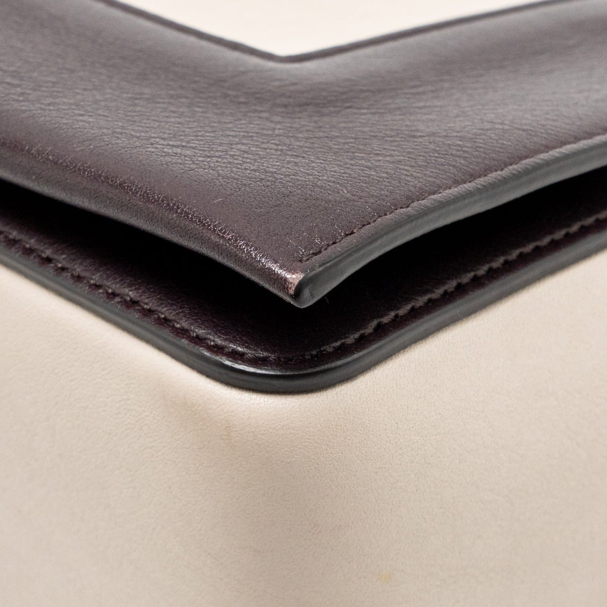 Celine Medium Frame Bag Calfskin Violet/Beige GHW