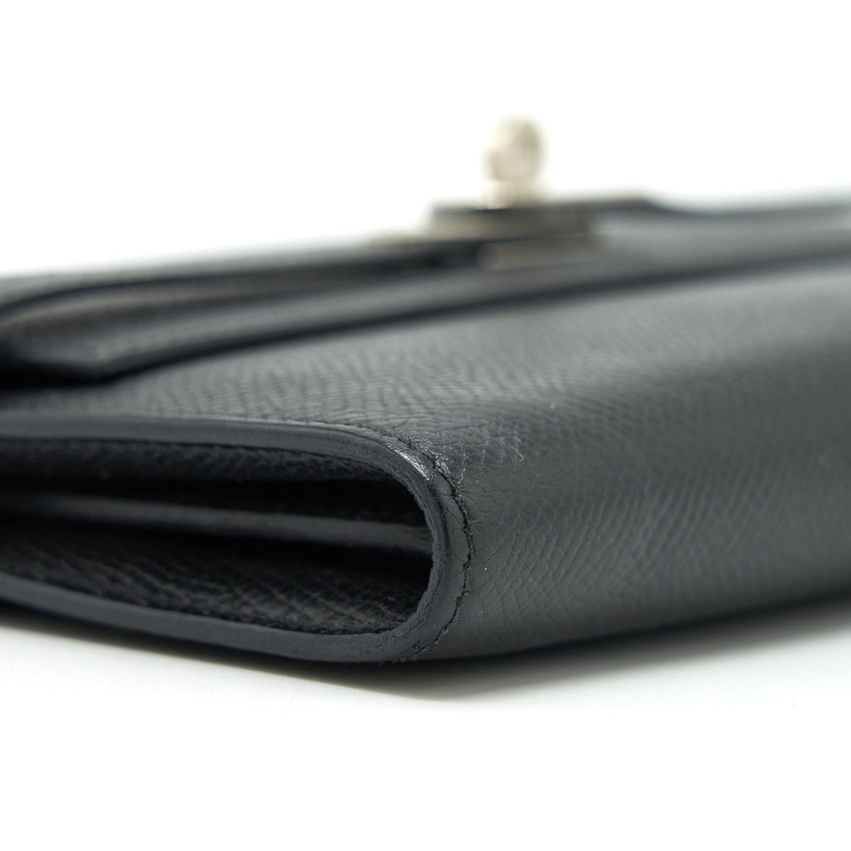 Hermes Kelly Long Wallet Epsom Black SHW