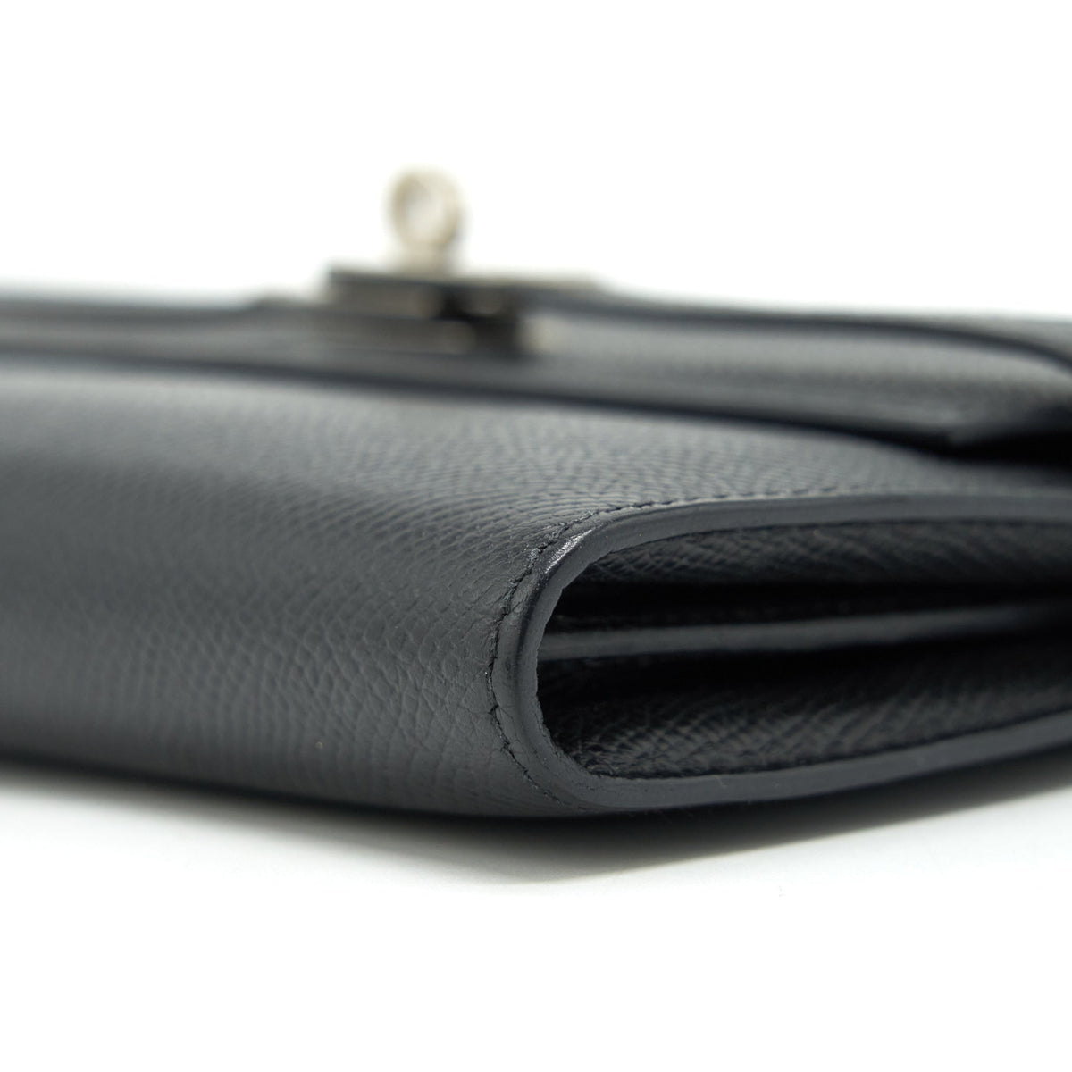 Hermes Kelly Long Wallet Epsom Black SHW