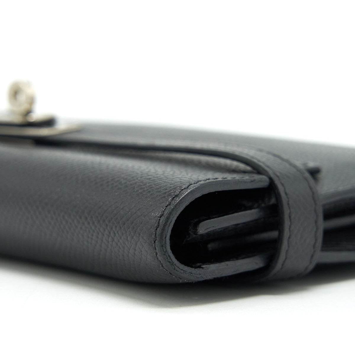Hermes Kelly Long Wallet Epsom Black SHW