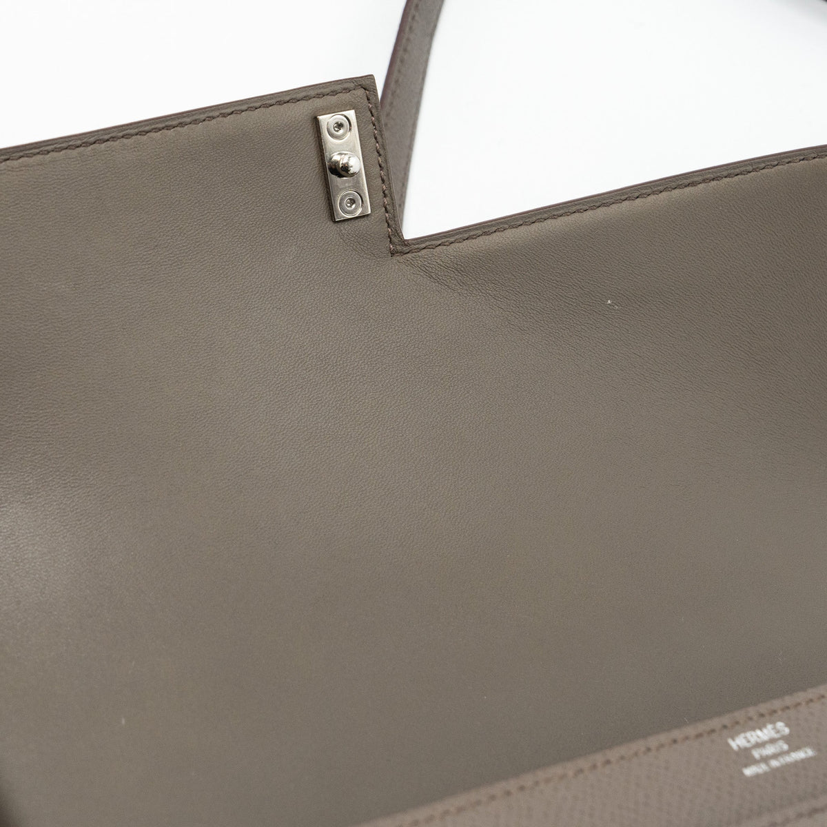 Hermes verrou 21 epsom gris etain SHW