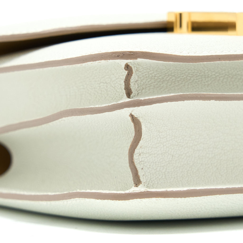 Hermes Mini Constance Chèvre Mysore Mushroom/Biscuit GHW (New Version)