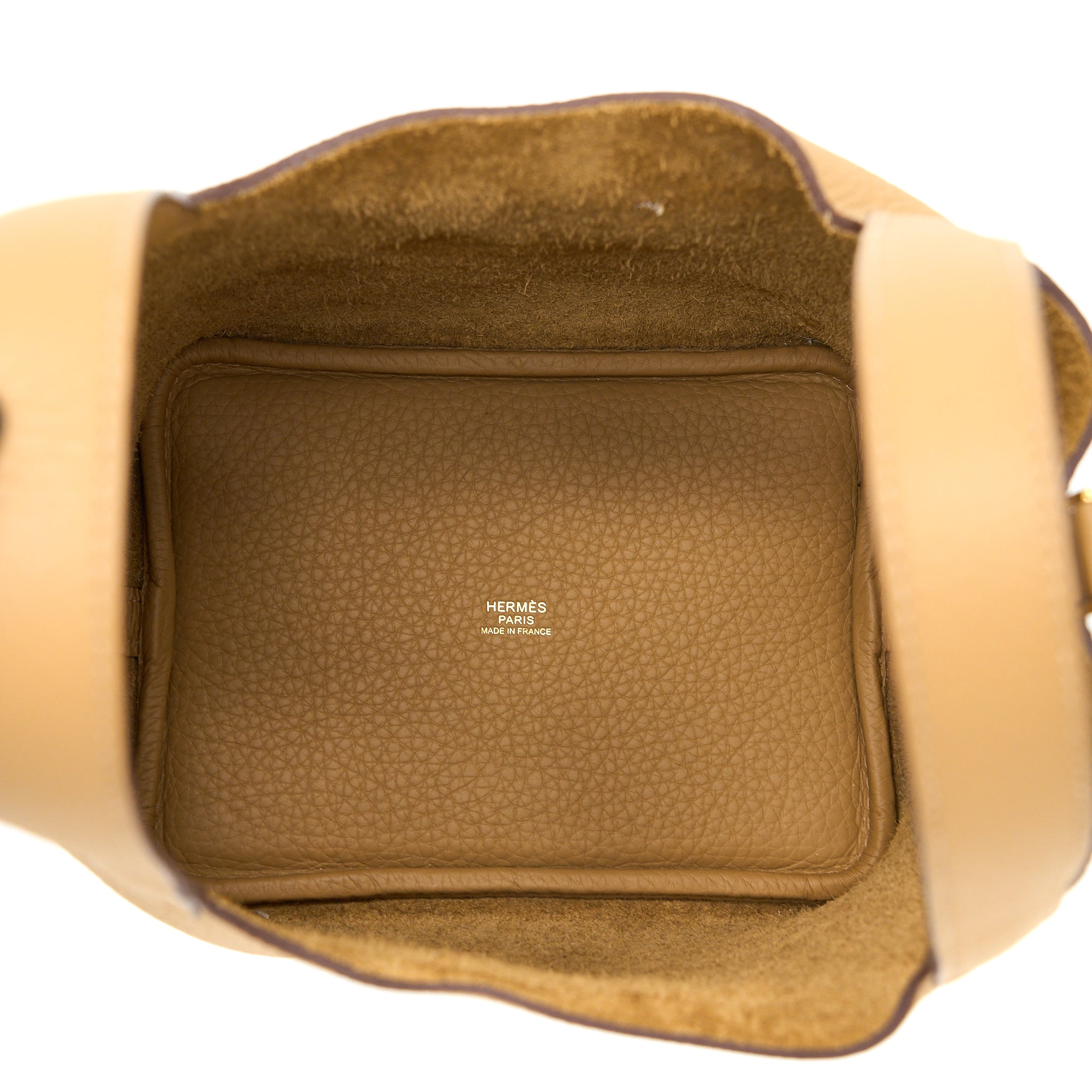 HERMES PICOTIN 18 LOCK BAG CLEMENCE BISCUIT GHW