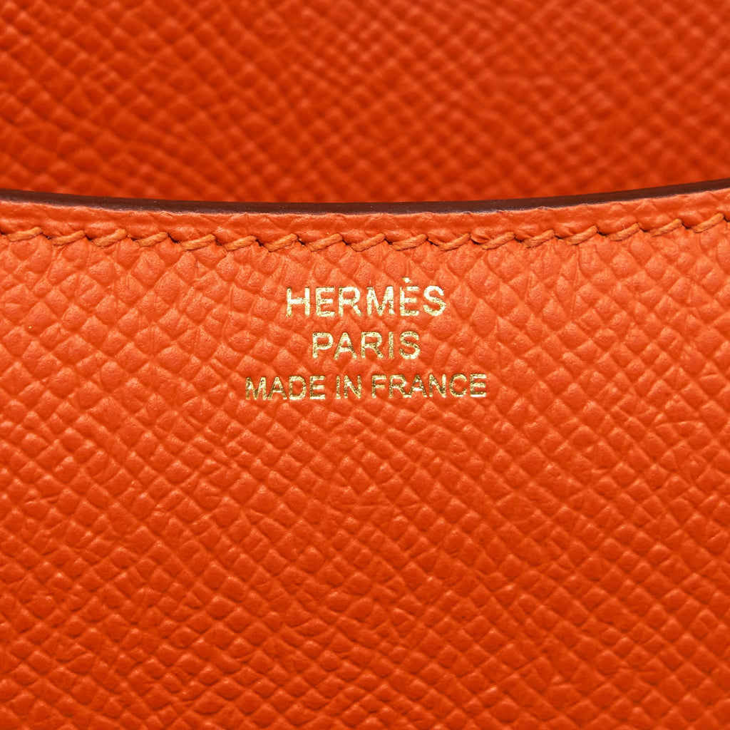 HERMES MINI CONSTANCE EPSOM 9J FEU GHW