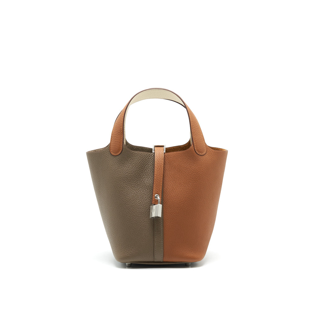 Hermes picotin 18 Lock bag Gold/ Etoupe/ Nata SHW