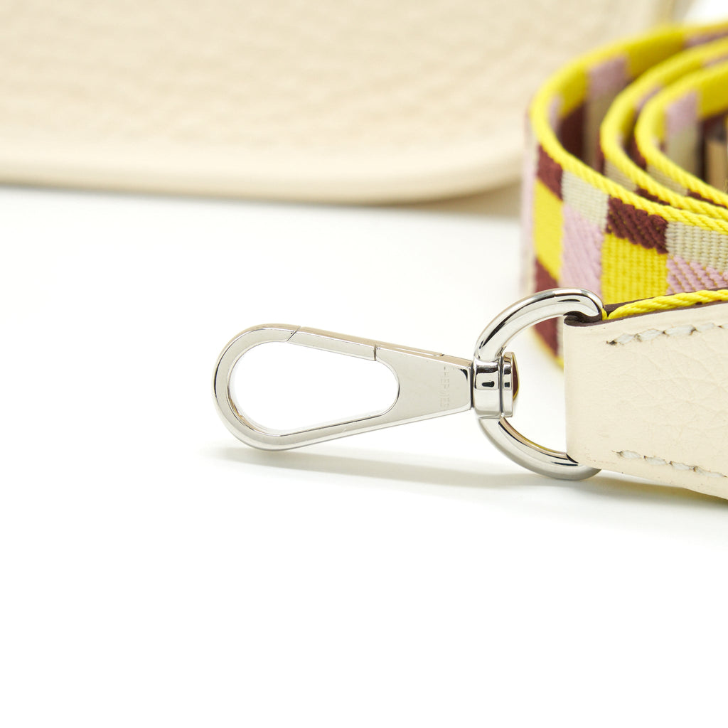 HERMES MINI EVELYNE CLEMENCE NATA WITH MULTICOLOUR STRAP SHW