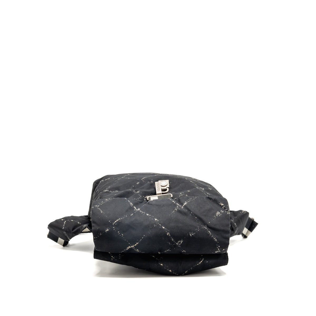Chanel vintage old travel line backpack nylon black SHW