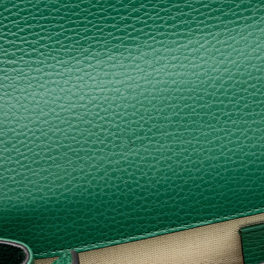 GUCCI DIONYSUS SHOULDER BAG CALFSKIN GREEN GHW