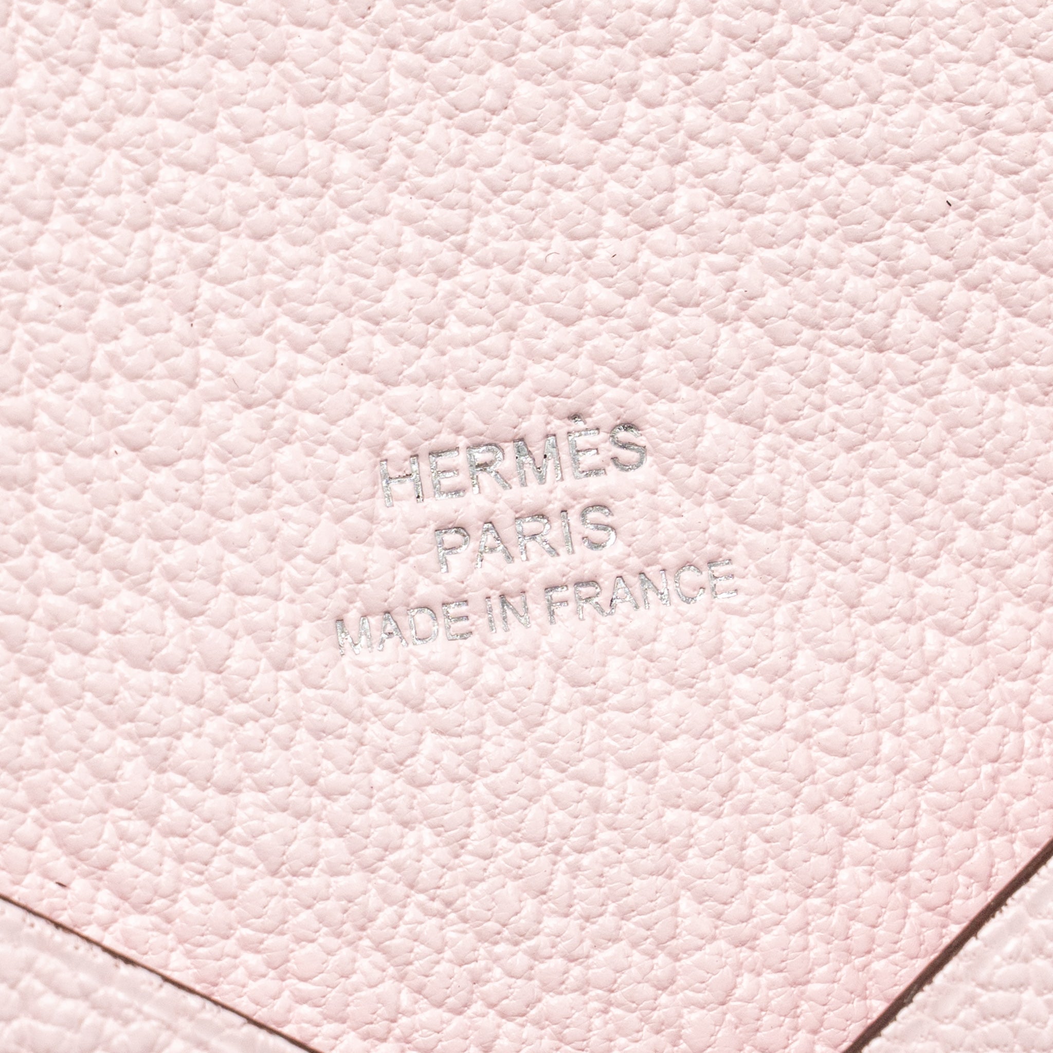 HERMES CALVI CARD HOLDER CHEVRE MYSORE ROSE DARLING SHW