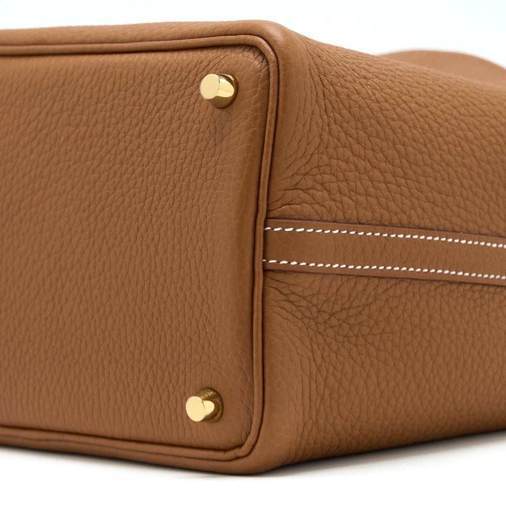 HERMES PICOTIN 18 LOCK BAG CLEMENCE GOLD GHW