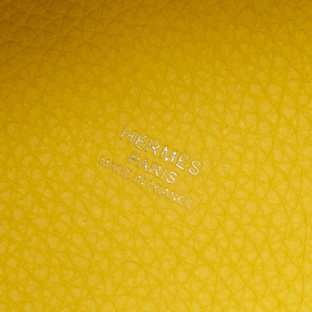 HERMES PICOTIN 18 LOCK BAG CLEMENCE / SWIFT LIMONCELLO / ORANGE SHW
