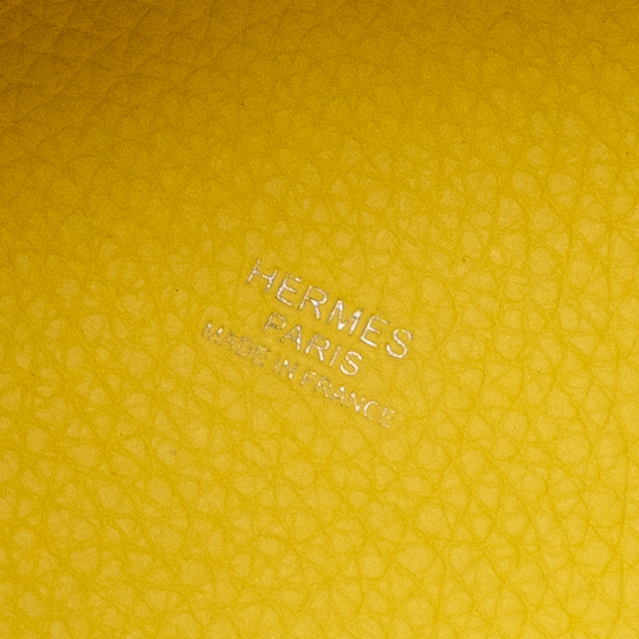 HERMES PICOTIN 18 LOCK BAG CLEMENCE / SWIFT LIMONCELLO / ORANGE SHW
