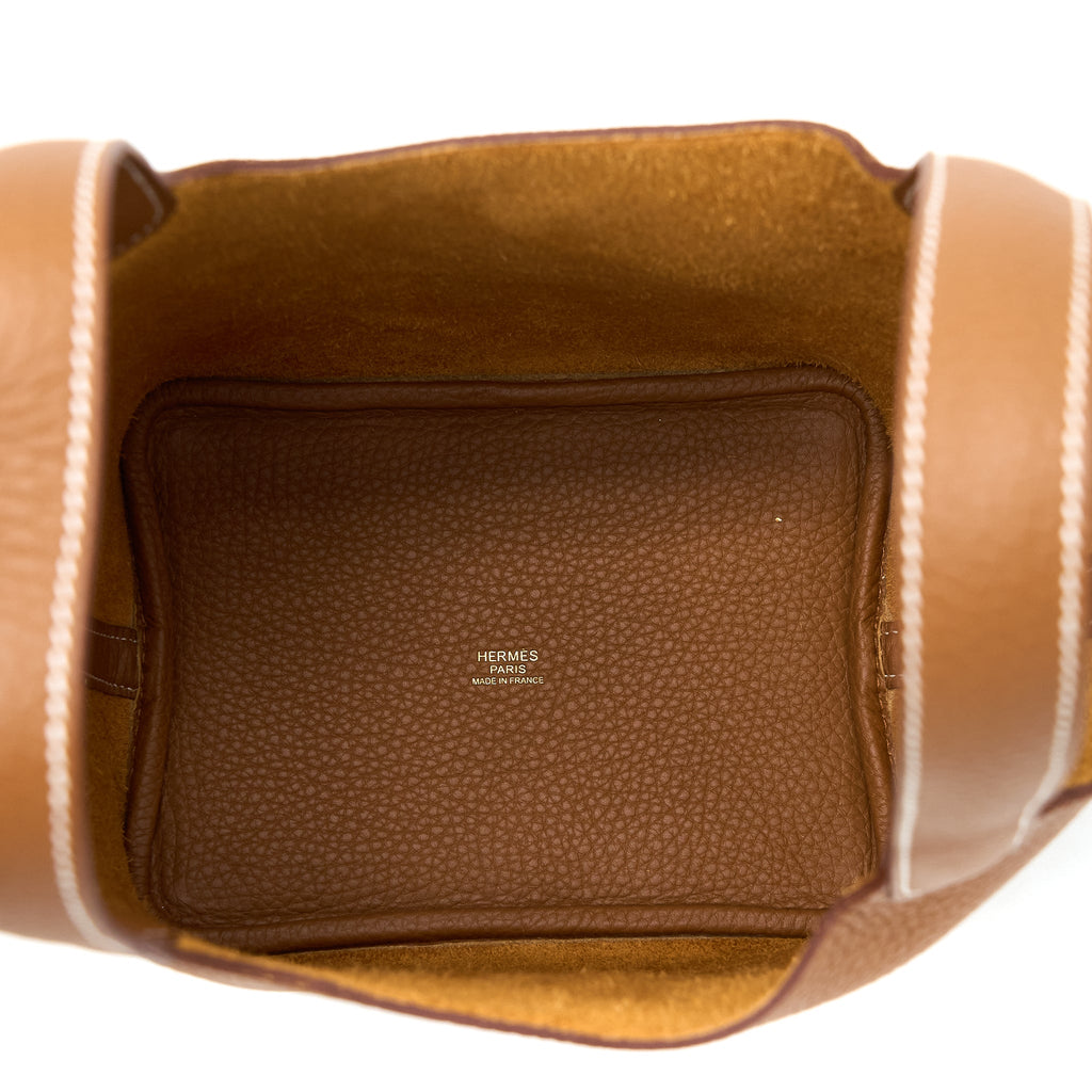 HERMES PICOTIN 18 LOCK BAG CLEMENCE GOLD GHW
